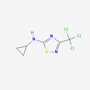 N-Cyclopropyl-3-(trichloromethyl)-1,2,4-thiadiazol-5-amine