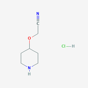 (Piperidin-4-yloxy)acetonitrilehydrochloride