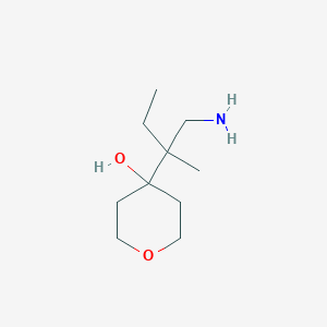 4-(1-Amino-2-methylbutan-2-yl)oxan-4-ol