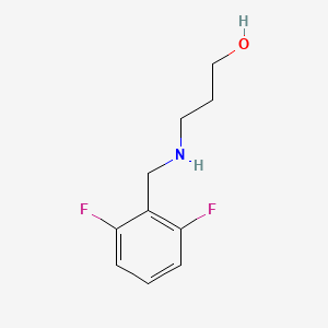 3-{[(2,6-Difluorophenyl)methyl]amino}propan-1-ol