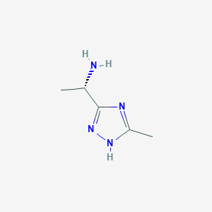 (1S)-1-(5-Methyl-4H-1,2,4-triazol-3-yl)ethan-1-amine