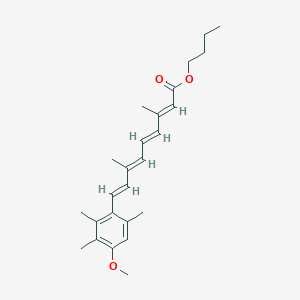 molecular formula C25H34O3 B1320800 (2E,4E,6E,8E)-Butyl 9-(4-methoxy-2,3,6-trimethylphenyl)-3,7-dimethylnona-2,4,6,8-tetraenoate CAS No. 54757-45-8
