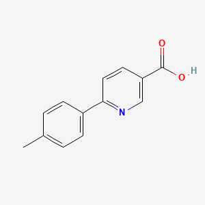 molecular formula C13H11NO2 B1320803 6-(对甲苯基)烟酸 CAS No. 521074-77-1