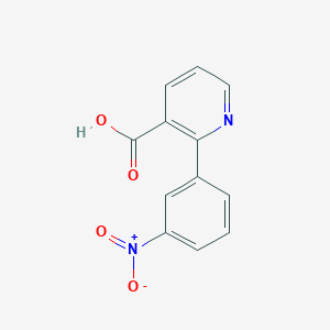 molecular formula C12H8N2O4 B1320805 2-(3-Nitrophenyl)nicotinic acid CAS No. 937601-72-4