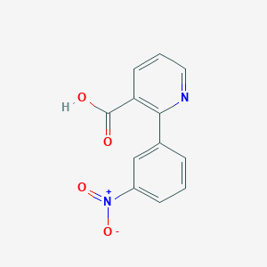 molecular formula C12H8N2O4 B1320805 2-(3-硝基苯基)烟酸 CAS No. 937601-72-4