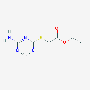 molecular formula C7H10N4O2S B1320812 Ethyl [(4-amino-1,3,5-triazin-2-yl)thio]acetate CAS No. 774565-99-0