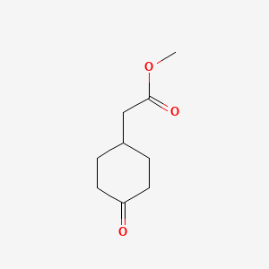 molecular formula C9H14O3 B1320818 Methyl 2-(4-oxocyclohexyl)acetate CAS No. 66405-41-2