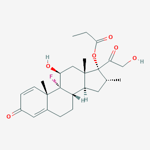 molecular formula C₂₅H₃₃FO₆ B132082 地塞米松 17-丙酸酯 CAS No. 15423-89-9