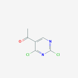 molecular formula C6H4Cl2N2O B1320831 1-(2,4-二氯嘧啶-5-基)乙酮 CAS No. 871254-62-5