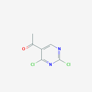 molecular formula C6H4Cl2N2O B1320831 1-(2,4-Dicloropirimidin-5-IL)etanona CAS No. 871254-62-5