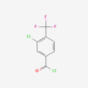 molecular formula C8H3Cl2F3O B1320832 3-Chloro-4-(trifluoromethyl)benzoyl chloride CAS No. 1092460-77-9
