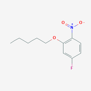 molecular formula C11H14FNO3 B1320833 4-Fluoro-1-nitro-2-(pentyloxy)benzene CAS No. 94832-26-5