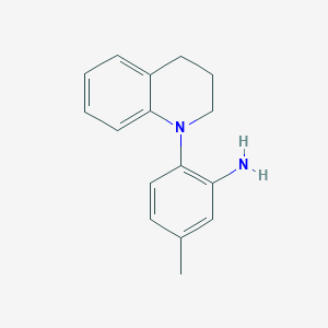 molecular formula C16H18N2 B1320837 2-[3,4-Dihydro-1(2H)-quinolinyl]-5-methylaniline CAS No. 1097785-83-5