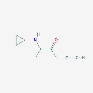 2-(Cyclopropylamino)hex-5-yn-3-one