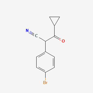 2-(4-Bromophenyl)-3-cyclopropyl-3-oxopropanenitrile