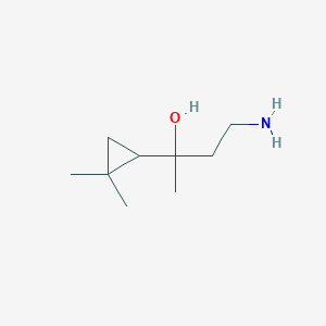 4-Amino-2-(2,2-dimethylcyclopropyl)butan-2-ol