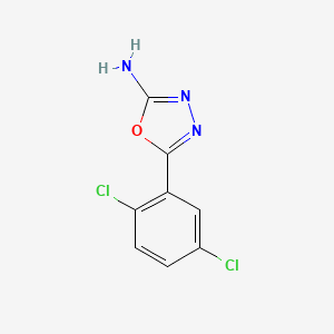 molecular formula C8H5Cl2N3O B1320855 5-(2,5-二氯苯基)-1,3,4-噁二唑-2-胺 CAS No. 941869-82-5