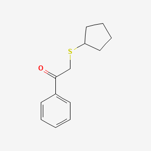 2-(Cyclopentylsulfanyl)-1-phenylethan-1-one