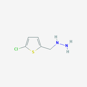 molecular formula C5H7ClN2S B1320865 ((5-氯噻吩-2-基)甲基)肼 CAS No. 887592-42-9