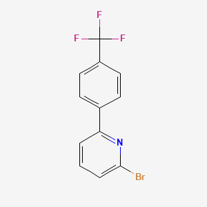 molecular formula C12H7BrF3N B1320866 2-Bromo-6-(4-(trifluoromethyl)phenyl)pyridine CAS No. 637352-38-6