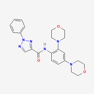 N-[2,4-bis(morpholin-4-yl)phenyl]-2-phenyl-2H-1,2,3-triazole-4-carboxamide