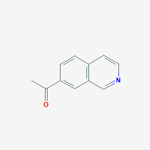 molecular formula C11H9NO B1320869 1-(异喹啉-7-基)乙酮 CAS No. 288309-10-4