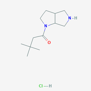 3,3-Dimethyl-1-{octahydropyrrolo[2,3-c]pyrrol-1-yl}butan-1-one hydrochloride