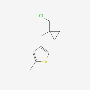 4-{[1-(Chloromethyl)cyclopropyl]methyl}-2-methylthiophene