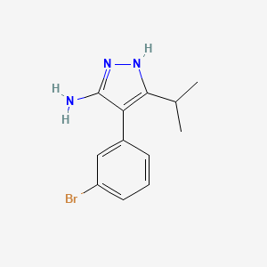 4-(3-Bromophenyl)-5-(propan-2-yl)-1H-pyrazol-3-amine