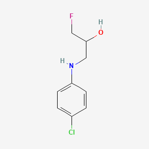 1-[(4-Chlorophenyl)amino]-3-fluoropropan-2-ol