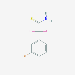 2-(3-Bromophenyl)-2,2-difluoroethanethioamide