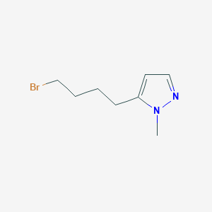 5-(4-Bromobutyl)-1-methyl-1H-pyrazole