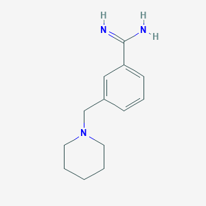 3-(Piperidin-1-ylmethyl)benzene-1-carboximidamide