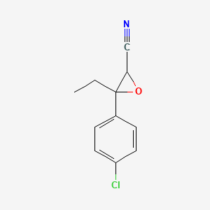 3-(4-Chlorophenyl)-3-ethyloxirane-2-carbonitrile