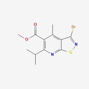 Methyl 3-bromo-4-methyl-6-(propan-2-yl)-[1,2]thiazolo[5,4-b]pyridine-5-carboxylate