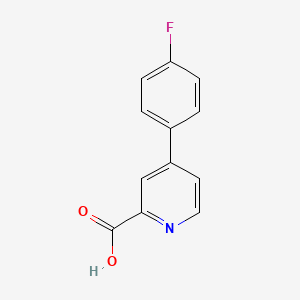 molecular formula C12H8FNO2 B1320889 4-(4-氟苯基)吡啶-2-羧酸 CAS No. 1214388-36-9