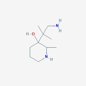 3-(1-Amino-2-methylpropan-2-yl)-2-methylpiperidin-3-ol