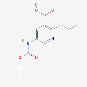 5-{[(Tert-butoxy)carbonyl]amino}-2-propylpyridine-3-carboxylic acid