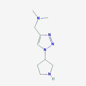 Dimethyl({[1-(pyrrolidin-3-yl)-1H-1,2,3-triazol-4-yl]methyl})amine