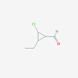 2-Chloro-3-ethylcyclopropane-1-carbaldehyde