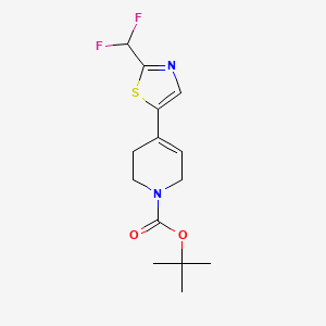 tert-Butyl 4-[2-(difluoromethyl)-1,3-thiazol-5-yl]-1,2,3,6-tetrahydropyridine-1-carboxylate