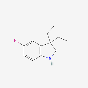 3,3-diethyl-5-fluoro-2,3-dihydro-1H-indole