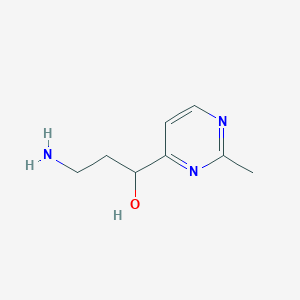 3-Amino-1-(2-methylpyrimidin-4-YL)propan-1-OL