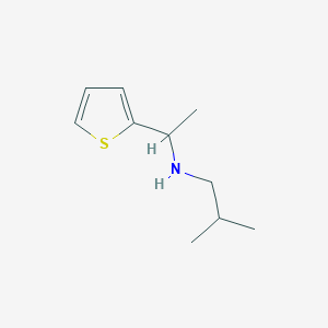 (2-Methylpropyl)[1-(thiophen-2-YL)ethyl]amine