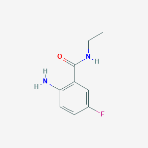 molecular formula C9H11FN2O B1320897 2-氨基-N-乙基-5-氟苯甲酰胺 CAS No. 1094252-27-3