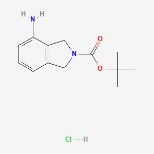 tert-butyl 4-amino-2,3-dihydro-1H-isoindole-2-carboxylate hydrochloride