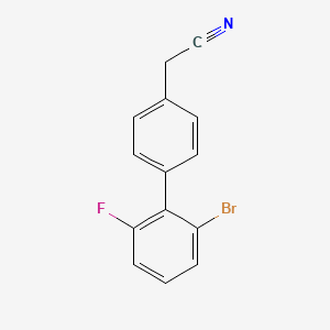 2-[4-(2-Bromo-6-fluorophenyl)phenyl]acetonitrile