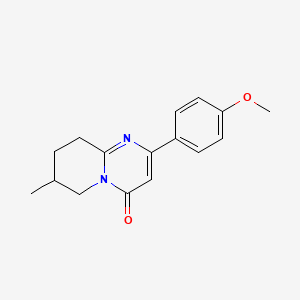 2-(4-Methoxyphenyl)-7-methyl-4H,6H,7H,8H,9H-pyrido[1,2-a]pyrimidin-4-one