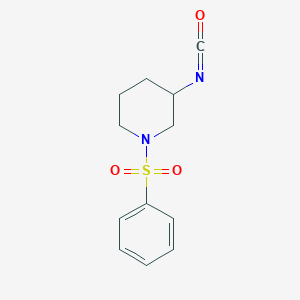 1-(Benzenesulfonyl)-3-isocyanatopiperidine