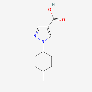 molecular formula C11H16N2O2 B13209080 1-(4-methylcyclohexyl)-1H-pyrazole-4-carboxylic acid 